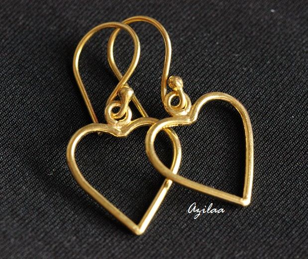 Golden heart Earring