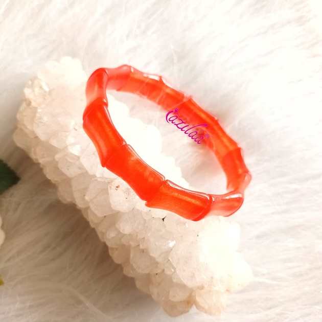 Gorgeous orange gemstone handmade bracelet 1