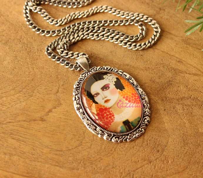 Modern Woman pendant designer necklace