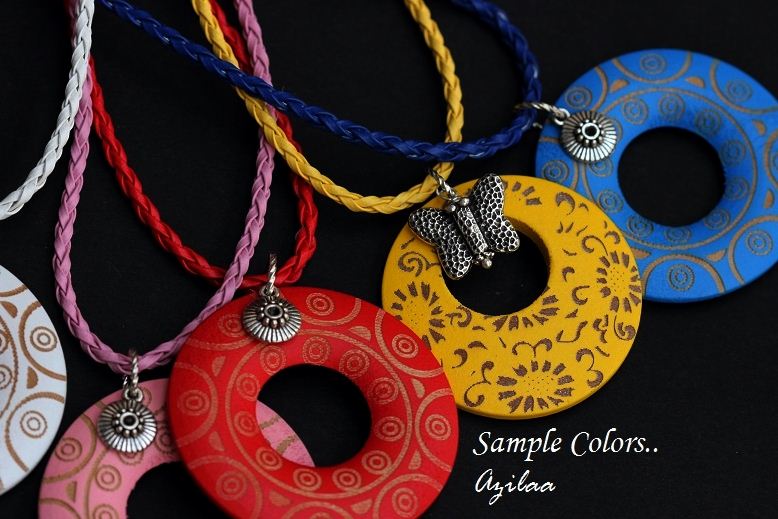 Modern Yellow butterfly Pendant necklace 